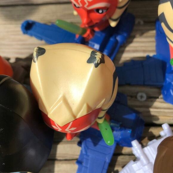 McDonalds Star Wars Clone Wars Bobblehead Toys 2008 Large Lot Collectibles READ - Picture 12 of 12